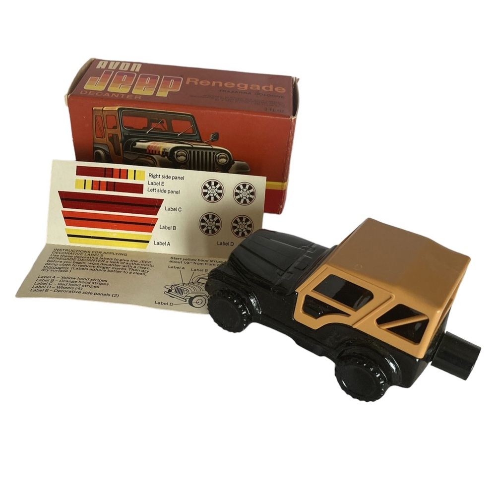 AVON Jeep Renegade CJ-5 Cologne Decanter